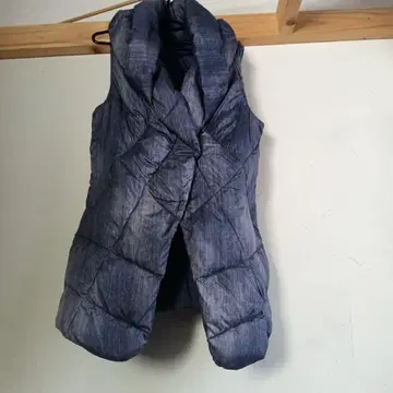 JESSI 데님 블루 퀼팅 다운 베스트 M