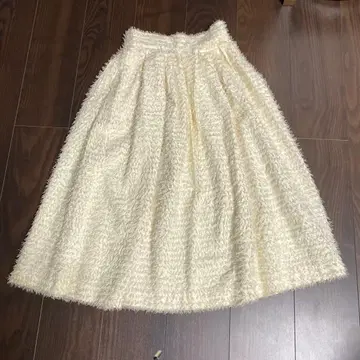 OBLI 롱 스커트 프린지