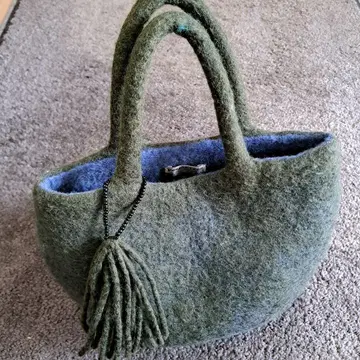 피플트리 펠트 토트백 태슬 포함