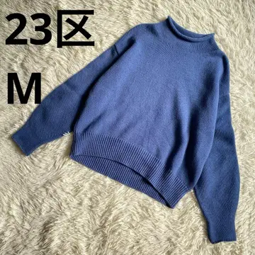 [ 새상품급 ] 23구 울 캐시미어 블렌드 벌키 넥 니트 롤넥 M