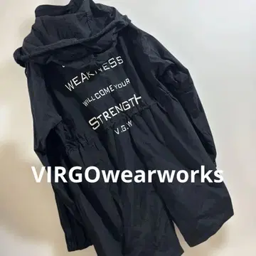 VIRGOwearworks / 남성용 블랙 나일론 모즈 코트