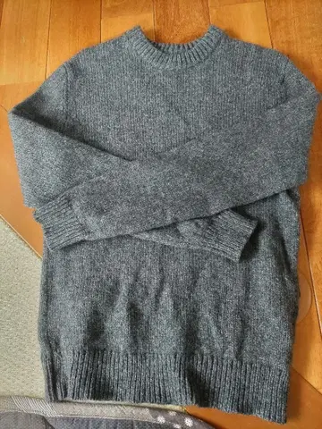 L.L.Bean 100% 램스울 그레이 스웨터 M 사이즈