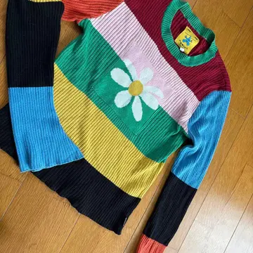 UNIF 멀티 컬러 니트 L