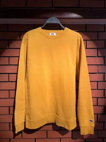 FRUIT OF THE LOOM 무지 맨투맨 머스타드