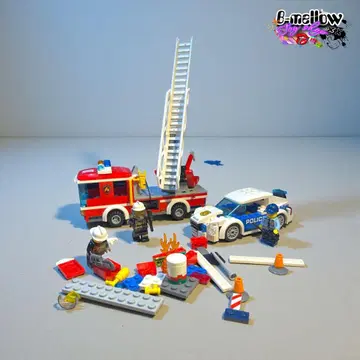 레고 60107 시티 사다리차 소방차 경찰차 세트