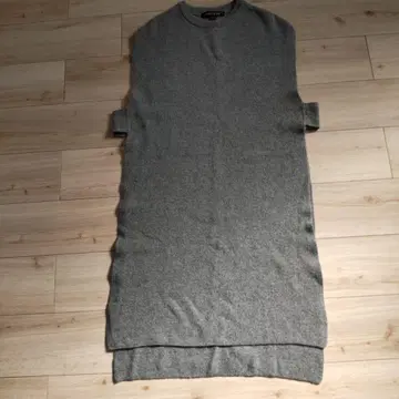 미즈이로 인드 그레이 슬리브리스 니트 원피스