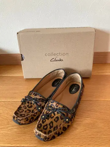 Clarks 클락스 레오파드 무늬 로퍼 레오파드 23.5cm
