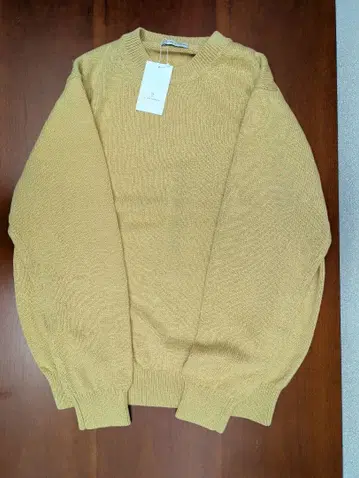 새상품 UNITED ARROWS 크루넥 니트 XL 노랑