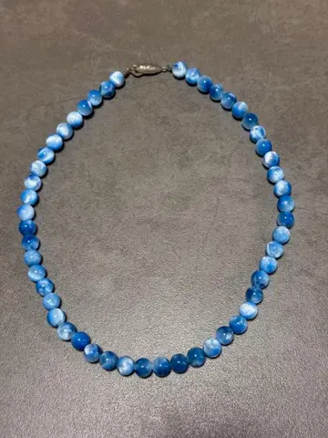 천연 공작석 목걸이