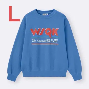 새상품 GU 기묘한 이야기 WSQK 헤비웨이트 맨투맨 사이즈 L