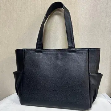 사이드 포켓 토트백 (블랙) A4 사이즈