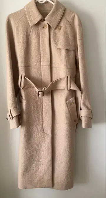 Aquascutum 롱 코트 울