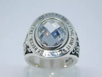 새상품 18호 닥터몬로 칼리지 링 (대) 클리어 반지