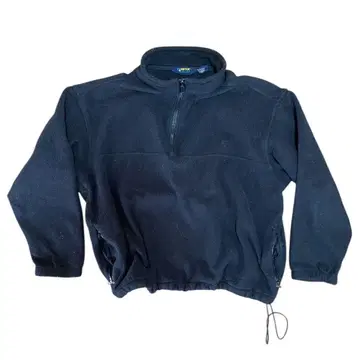 EBTEK 블랙 플리스 자켓 하프 지퍼