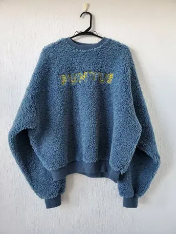 PUNYUS 보아 트레이닝복 풀오버 파란색