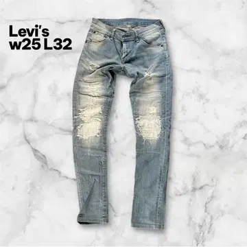 Levi's 리바이스 데미지 데님 스키니 W25L32