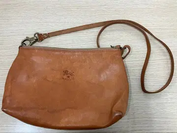 T10302 일비종떼 브라운 가죽 숄더백