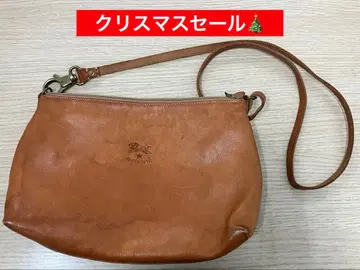 T10302 일비종떼 브라운 가죽 숄더백