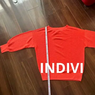 INDIVI 오렌지 니트