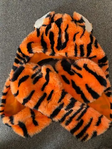 디즈니 푸우 티가 후드 부착 머플러