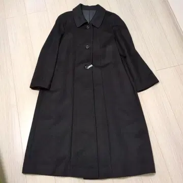 캐시미어 95% 고급 블랙 롱 코트