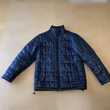 네이비 퀼팅 다운 자켓