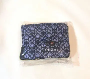OHZAN 네이비 꽃무늬 에코백