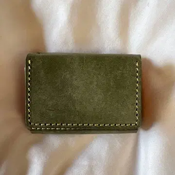 올리브 그린 가죽 코인 케이스 DAYSART