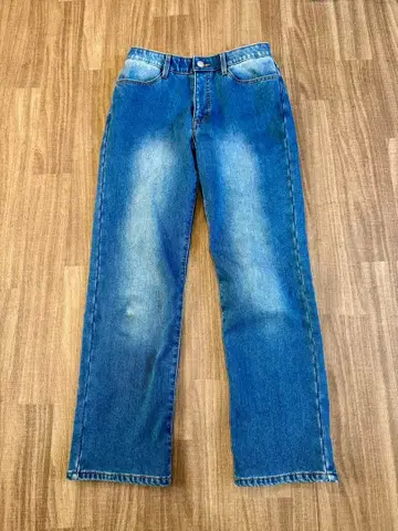 두클라쎄 안감 벨로아 니트 데님 스트레이트 웜 팬츠 72cm