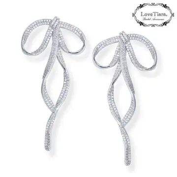 리본 귀찌 웨딩 액세서리