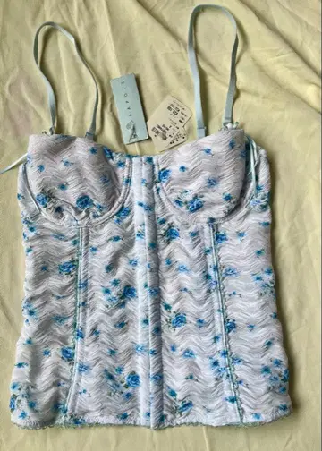 [새상품 수입] 청순한 미니 꽃무늬 뷔스티에 M