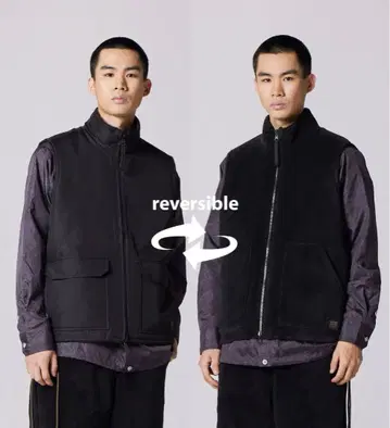 TAION 논다운 밀리터리 리버서블 하이넥 보아 베스트