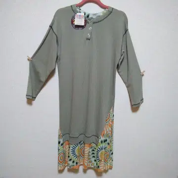 티티카카 원피스 택 포함 LL 사이즈 빅 사이즈 튜닉 원피스