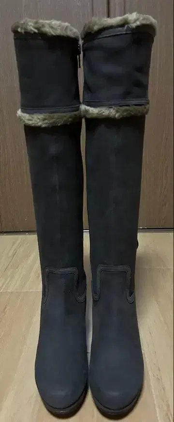 미사용 새상품 AU BANNISTER 프린지 스웨이드 롱 부츠