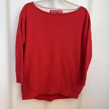 SHORT CUT FOR MARKS 레드 긴팔 맨투맨