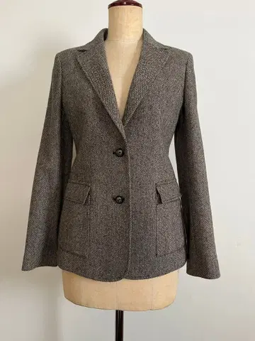 LITTLE NEW YOR 헤링본 테일러드 자켓