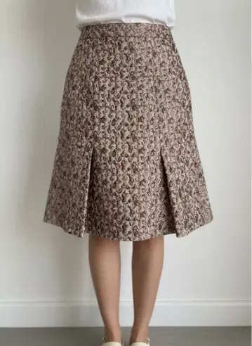 ANAYI 꽃무늬 플레어 스커트 사이즈 38