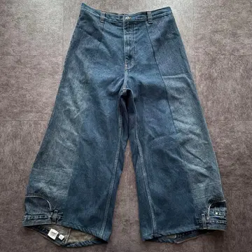 초레어 리메이크 데님 아메카지 y2k 루즈핏 빅 사이즈 개성있는 워싱