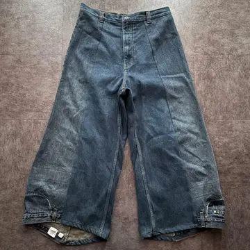 초레어 리메이크 데님 아메카지 y2k 루즈핏 빅 사이즈 개성있는 워싱