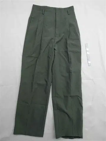 아메리 AMERI 올리브 그린 슬랙스 센터 프레스 S