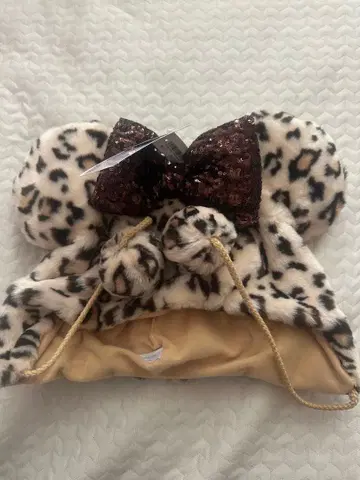 디즈니 팬캡 레오파드 무늬