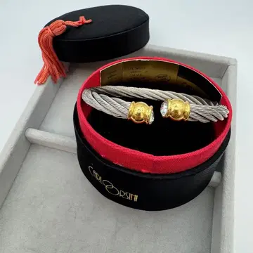 [상자 없음 가격] Carlo Orsini 와이어 팔찌 스톤 골드