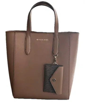 [ 새상품급 ] MICHAEL KORS 토트백 브라운 가죽 미니 사이즈