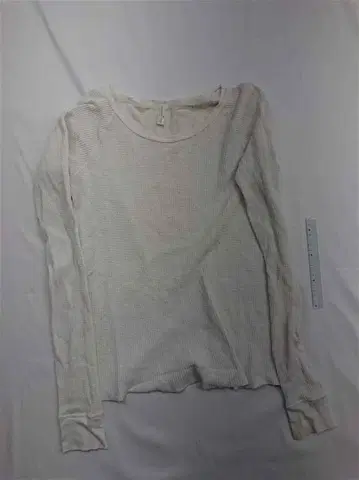 넘버나인 크림색 리브 긴팔 T셔츠 3