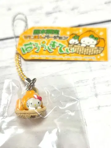 지역 한정 키티 스트랩 구마모토 데코폰 키티