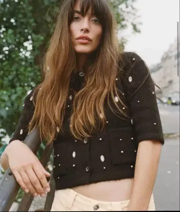 ZARA 비쥬 가디건