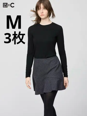 유니클로 UNIQLO 울트라 웜 히트텍 캐시미어 블렌드 크루넥 T 3개