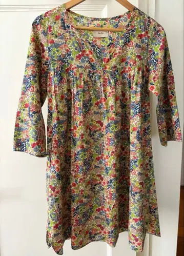 리버티 꽃무늬 튜닉 마가렛 애니