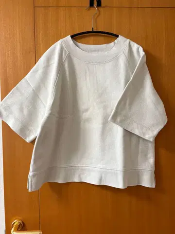 MHL 드라이 루프백 저지 반팔 (5부 소매) 아이보리