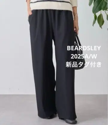 2025 A/W 택 포함 새상품 비어즐리 속기모 허리 리브 팬츠 1 블랙